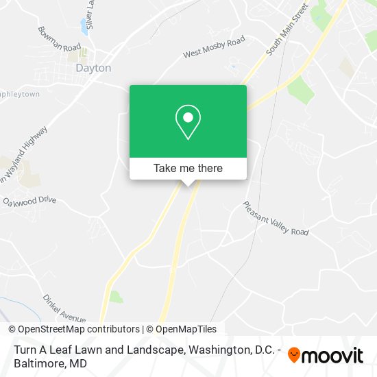 Turn A Leaf Lawn and Landscape map