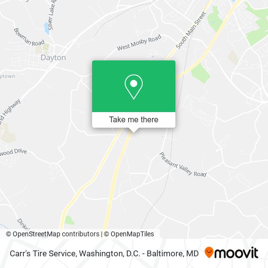 Mapa de Carr's Tire Service