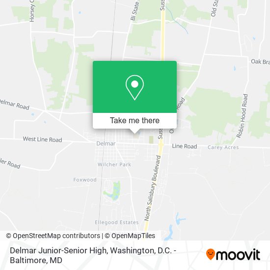 Mapa de Delmar Junior-Senior High