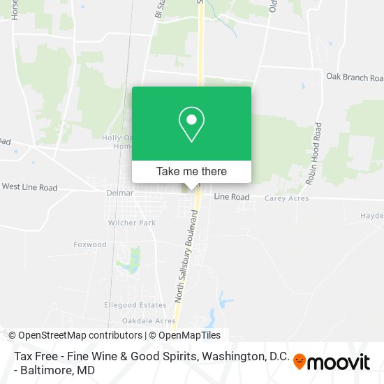 Tax Free - Fine Wine & Good Spirits map