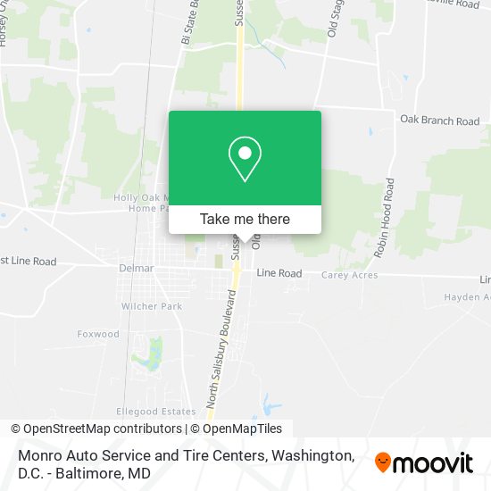 Monro Auto Service and Tire Centers map
