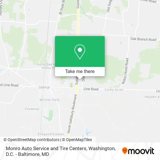 Monro Auto Service and Tire Centers map