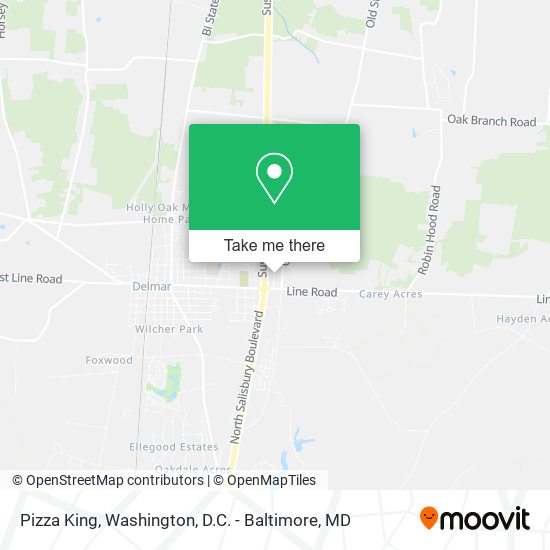 Pizza King map