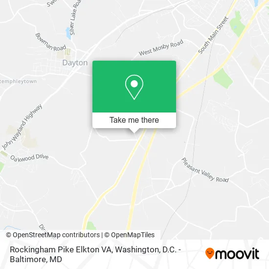 Rockingham Pike Elkton VA map