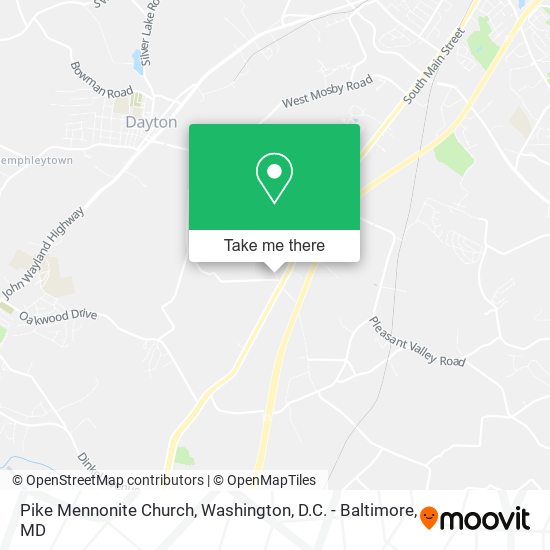 Pike Mennonite Church map