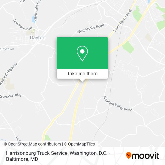 Harrisonburg Truck Service map