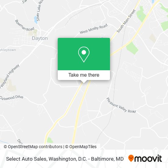 Mapa de Select Auto Sales