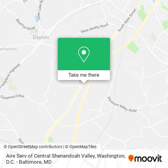 Aire Serv of Central Shenandoah Valley map