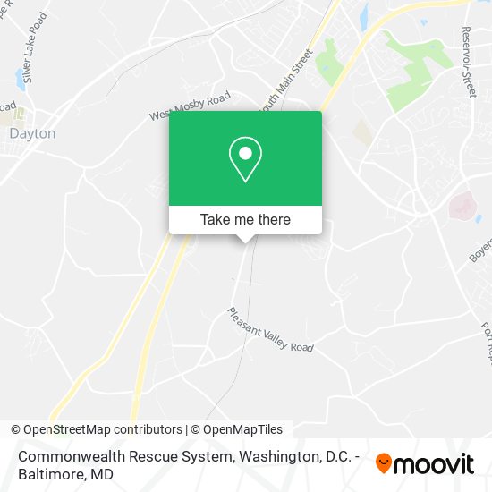 Commonwealth Rescue System map