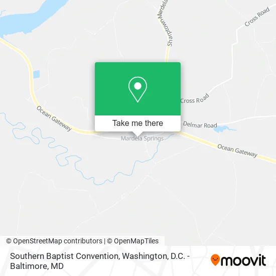 Mapa de Southern Baptist Convention