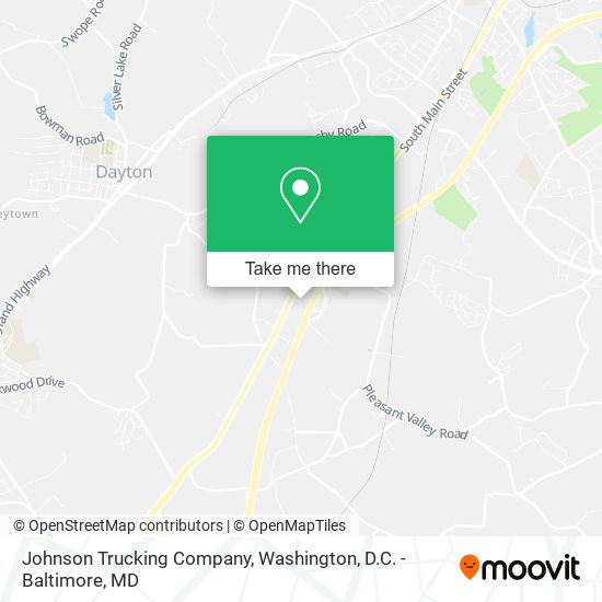Johnson Trucking Company map