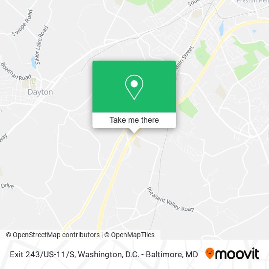 Mapa de Exit 243/US-11/S