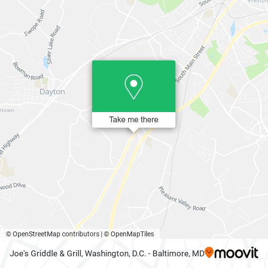 Joe's Griddle & Grill map