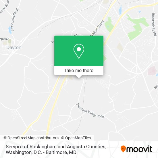 Mapa de Servpro of Rockingham and Augusta Counties