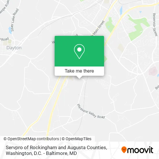 Mapa de Servpro of Rockingham and Augusta Counties