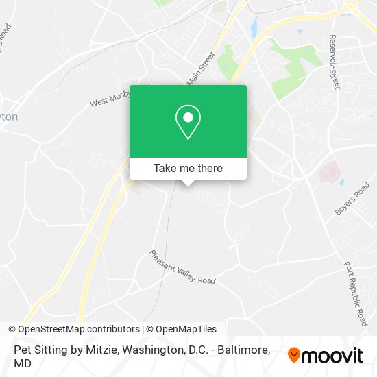 Pet Sitting by Mitzie map