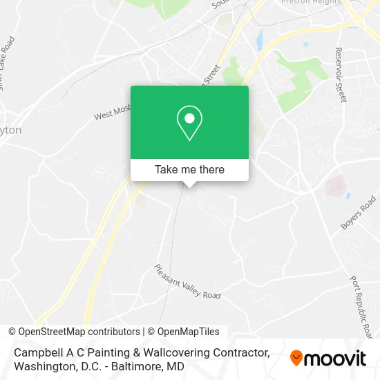 Campbell A C Painting & Wallcovering Contractor map