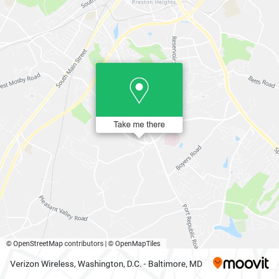 Mapa de Verizon Wireless