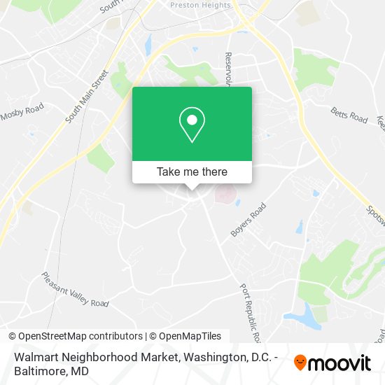Walmart Neighborhood Market map