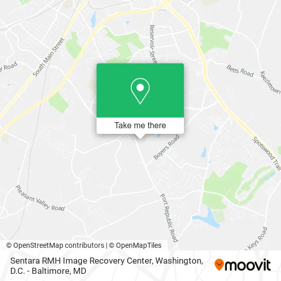Sentara RMH Image Recovery Center map