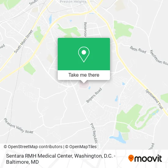 Sentara RMH Medical Center map