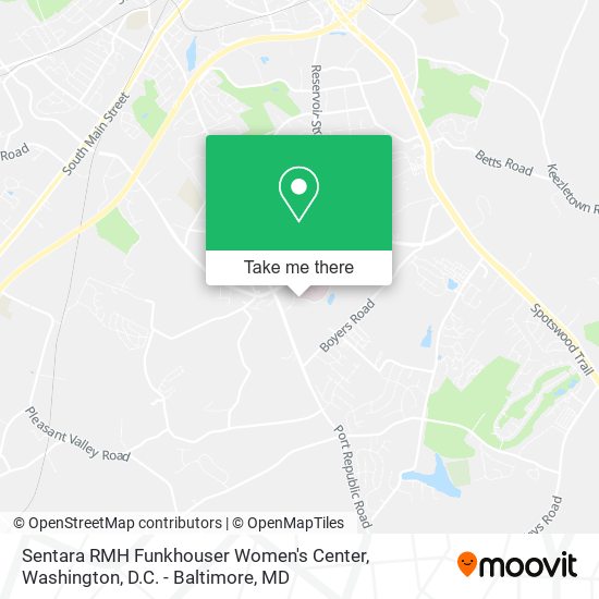 Mapa de Sentara RMH Funkhouser Women's Center