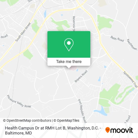 Mapa de Health Campus Dr at RMH Lot B