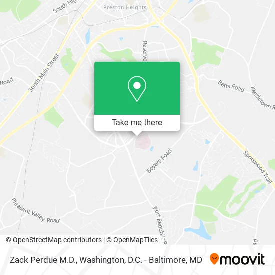 Zack Perdue M.D. map