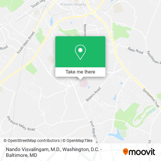 Nando Visvalingam, M.D. map