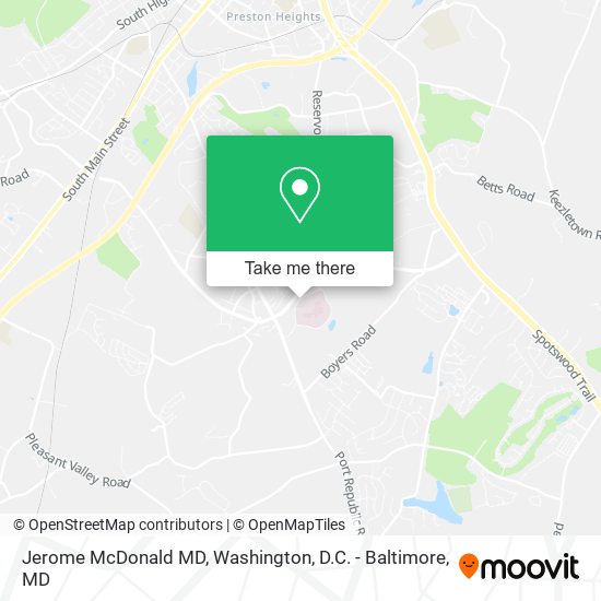 Jerome McDonald MD map