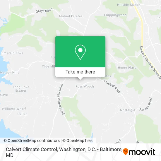 Calvert Climate Control map