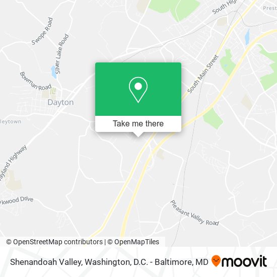 Shenandoah Valley map
