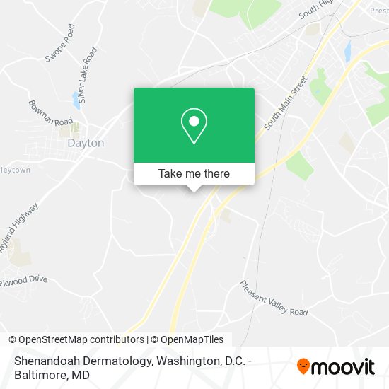 Shenandoah Dermatology map