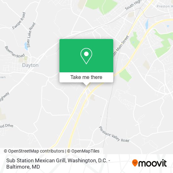 Mapa de Sub Station Mexican Grill