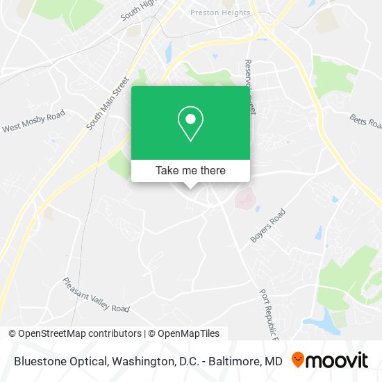 Mapa de Bluestone Optical