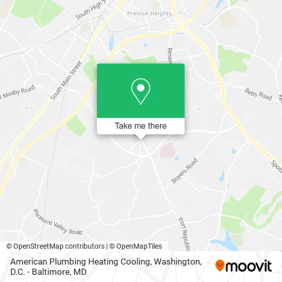Mapa de American Plumbing Heating Cooling