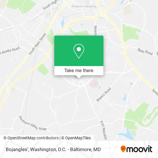 Bojangles' map