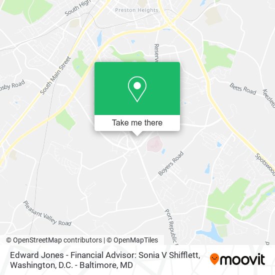 Edward Jones - Financial Advisor: Sonia V Shifflett map