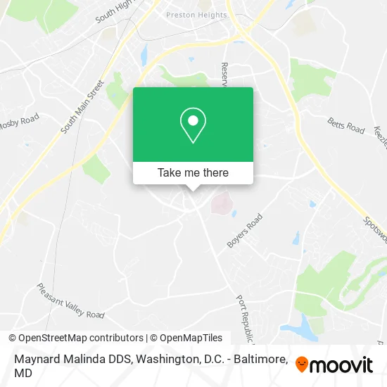 Maynard Malinda DDS map