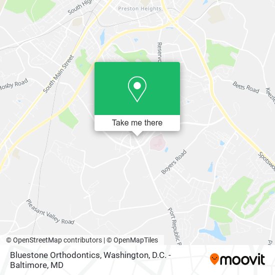 Mapa de Bluestone Orthodontics
