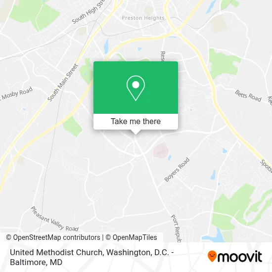 United Methodist Church map