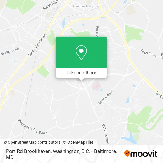 Port Rd Brookhaven map