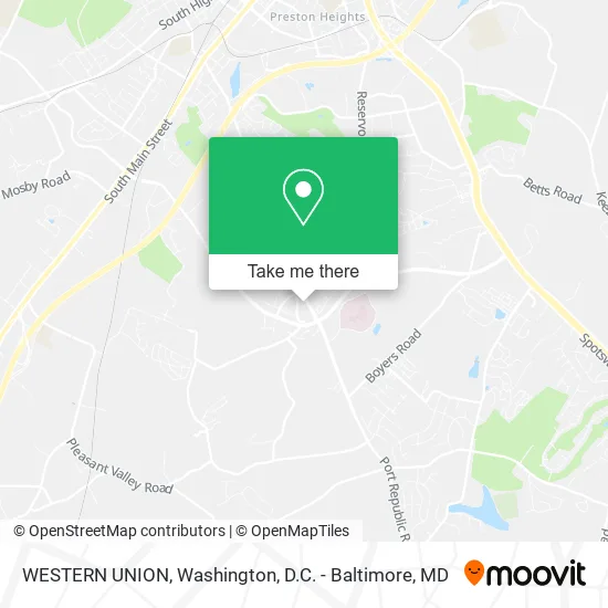 WESTERN UNION map