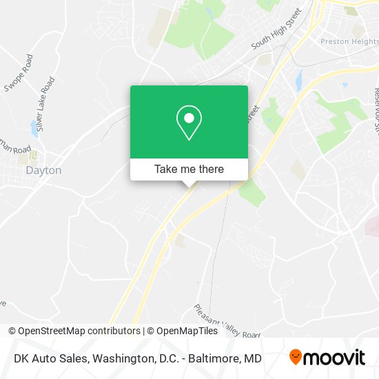 DK Auto Sales map