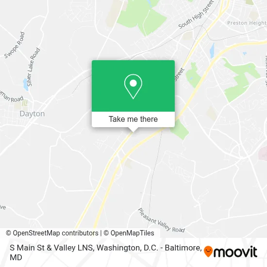 S Main St & Valley LNS map