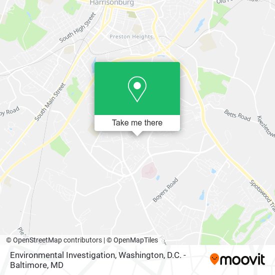Environmental Investigation map