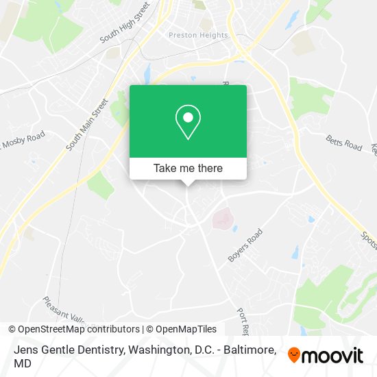 Jens Gentle Dentistry map