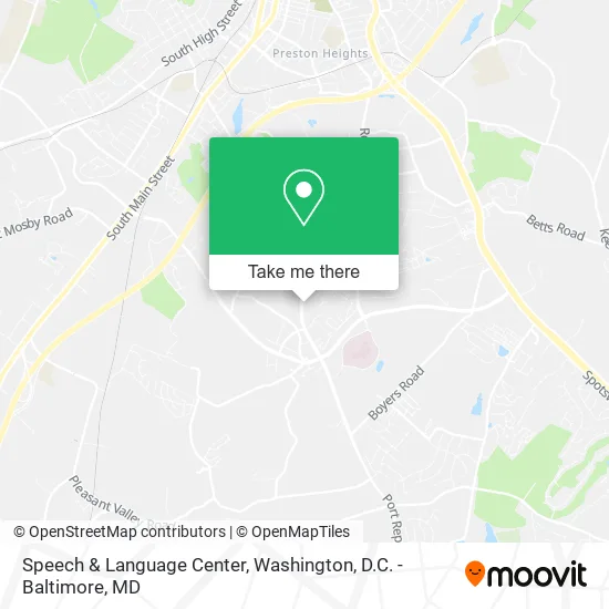 Speech & Language Center map