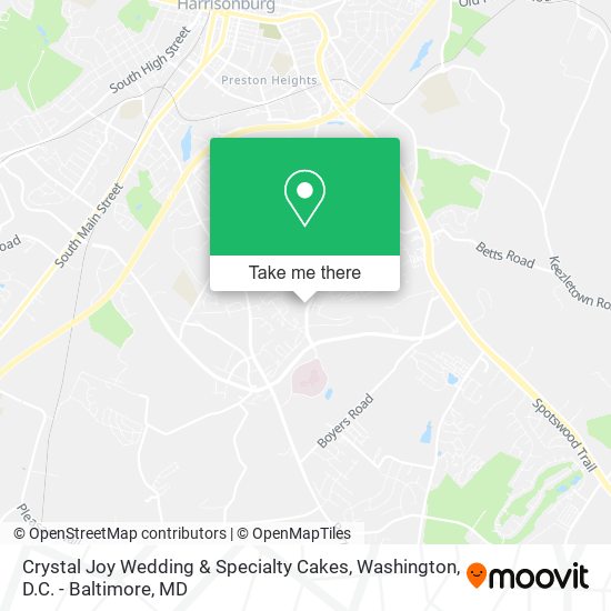 Crystal Joy Wedding & Specialty Cakes map