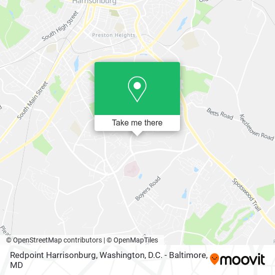 Mapa de Redpoint Harrisonburg